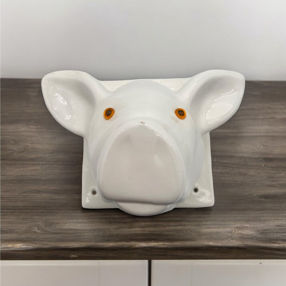 Pig Ears Dish Towel Holder Wall Mount Farmhouse Decor Himark Gourmet Kitchen